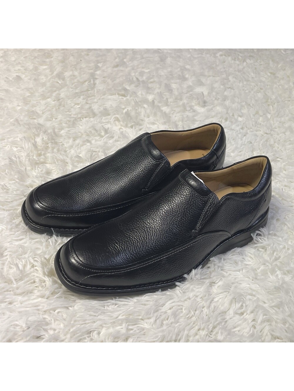 Johnson & Murphy Men's Shoes #20-1915 Black Leather  Loafers  13M